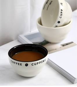 200ml Nouveau Design en forme de <span class=keywords><strong>Q</strong></span> Céramique Café Cupping Bowl Porcelaine Café Évaluation Tasse - Product Image 3