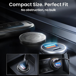 Caricabatterie da Auto Mini Invisibile con Logo Personalizzato per Auto SUV Camion, Fornitore di Caricabatterie da Auto ad Alta Velocità 54W per Telefoni <span class=keywords><strong>Galaxy</strong></span> Pixel - Product Image 2