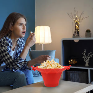 Herramientas de bricolaje <span class=keywords><strong>caseras</strong></span> de grado alimenticio de alta calidad, cuenco para <span class=keywords><strong>palomitas</strong></span> de maíz resistente <span class=keywords><strong>al</strong></span> calor, Cubo de <span class=keywords><strong>palomitas</strong></span> de maíz de silicona para <span class=keywords><strong>microondas</strong></span> - Product Image 4