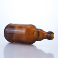 Bouteille de bière vide en verre ambré standard avec bouchon couronne – Vente en gros et fabrication