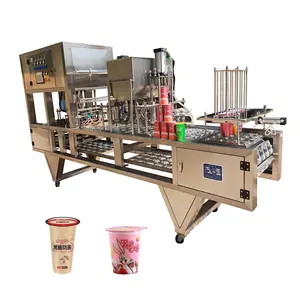 Машина для наполнения и запечатывания тарелок для мгновенной лапши/риса/мороженого/попкорна/картофельных чипсов/автоматическая машина для наполнения и Запечатывания бумажных пластиковых чашек