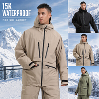 Veste de ski professionnelle imperméable 10k avec logo personnalisé, coutures entièrement thermosoudées, respirante, pour l'hiver