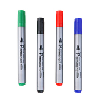 Marqueur permanent classique personnalisable pour bureau avec pointe ronde, pointe bille pour écrire sur papier, bois, métal, verre, style liquide