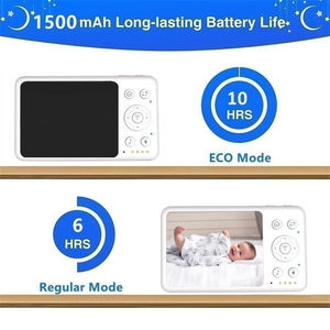 Berceuses intégrées et bruits blancs Vision nocturne claire Écran LCD 3.2 pouces <span class=keywords><strong>Surveillance</strong></span> intelligente du bébé Camara Vigilancia <span class=keywords><strong>Bebe</strong></span> - Product Image 5