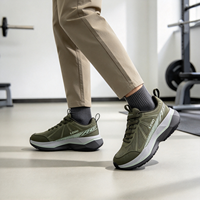 Chaussures de sport décontractées d'extérieur personnalisées de haute qualité pour hommes, chaussures de course à semelle épaisse absorbant les chocs, à lacets