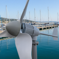 Générateur d'éoliennes résistant à la corrosion 2KW 3kw 4kw24v 48v en fibre de verre renforcée pour utilisation en bateau, en zones éloignées