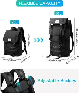 Échantillon gratuit : Sac d'ordinateur sportif convertible et étanche pour le voyage, sac à dos pliable à enroulement tendance pour le quotidien - Product Image 2
