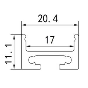Perfil de luz LED de aluminio personalizado Iluminación de techo LED Tira de iluminación LED con cubierta de PC - Product Image 3