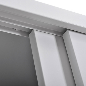 Classeur de stockage en métal de <span class=keywords><strong>bureau</strong></span> à <span class=keywords><strong>bas</strong></span> prix d'usine avec 2 portes coulissantes en acier armoire en acier demi-hauteur couleur Ral personnalisée - Product Image 4