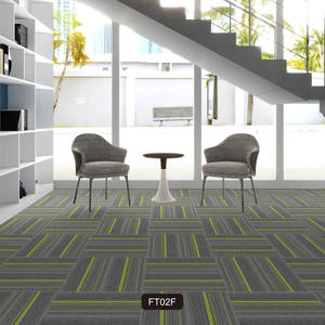 Luxury Polypropylene Loop Pile <b>Puzzle</b> Rectangle Tiles 50x50 High Traffic Commercial Office Carpet Tiles for Home Commercial - Product Image 2
