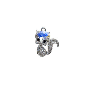 Fox <b>Crystal</b> Pendant Charms Micro Insert <b>Animal</b> Shape For Jewelry Making DIY Accessories Unisex Everyday Wear - Product Image 5