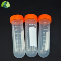 Fabricants 15ml 50ml PP plastique de laboratoire gradué à fond rond centrifugeuse autoportante conique centrifuge tube stérile