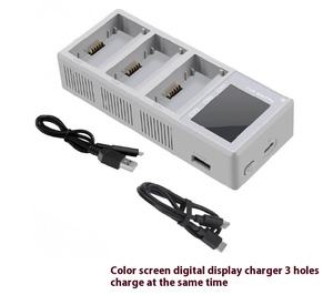 Nouveau chargeur à trois voies à affichage numérique 15W pour DJI <span class=keywords><strong>Mini3</strong></span>/3 <span class=keywords><strong>Pro</strong></span>/Mini4 <span class=keywords><strong>Pro</strong></span> USB Drones Type-C Port Compatible EU US UK Desktop - Product Image 6