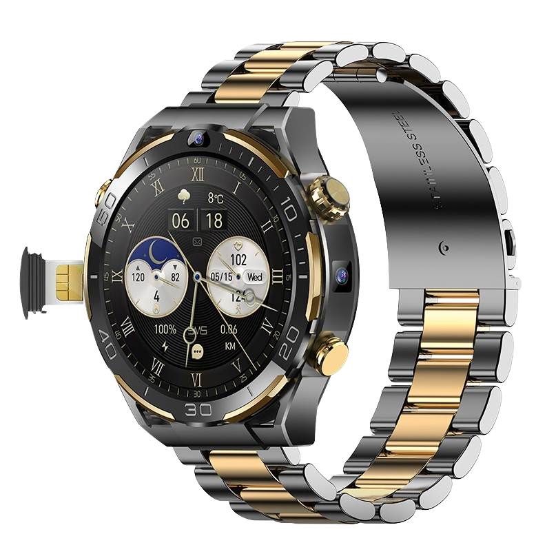 Smart Watch Android 10 4G, AMOLED, 2025 New Design