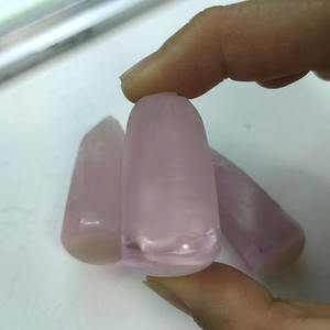 # 140 pierres brutes de spinelle synthétique rose, matière première non taillée pour la fabrication de bijoux en pierres lâches - Product Image 5