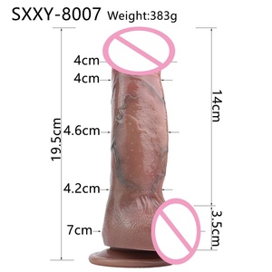 Dildo Realista con Sensación de Piel Real SXXY, Tapón Anal para Estimulación Vaginal y Anal, Juguete Sexual de Silicona con Forma de Pene - Product Image 3