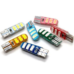 T10 Silicone Led <b>Bulb</b> 5730 6Smd White Ice Blue For Motorcycle Car <b>Lighting</b> Replacement - Product Image 4