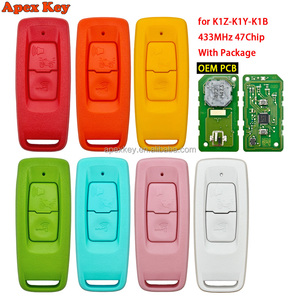 Llave Remota Original OEM Colorida para Motocicleta PCX160 2021-2023, 2 Botones, 433.92MHz, Chip 47, FCCID 35111-K1Z-U11 2023, Negra, ABS - Product Image 1