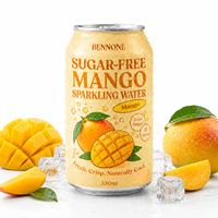 Boissons gazeuses en conserve faiblement émaillées en glucides, aux saveurs fruitées, 330 ml, avec motifs IP personnalisés, vente en gros