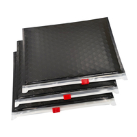 Emballage réutilisable épaissi absorbant les chocs mat noir fermeture éclair bulle enveloppe sac emballage de livraison pour les articles fragiles