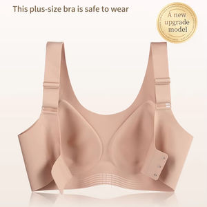 <span class=keywords><strong>Sujetador</strong></span> <span class=keywords><strong>push</strong></span>-<span class=keywords><strong>up</strong></span> de gelatina sin costuras para mujer de talla grande, Copa grande diario para mujer con estilo cómodo, grosor fino sólido, sin cables - Product Image 5