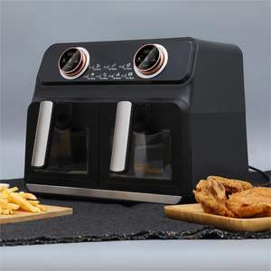 Échantillon gratuit friteuses 8L en vente et dédouanement friteuse grande friteuse double tiroir - Product Image 4