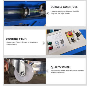 Kh-3020 Mini 40W 50W Máy Khắc <span class=keywords><strong>Laser</strong></span> 40W Co2 Máy Cắt <span class=keywords><strong>Laser</strong></span> Với Quạt Xả Cổng USB - Product Image 5