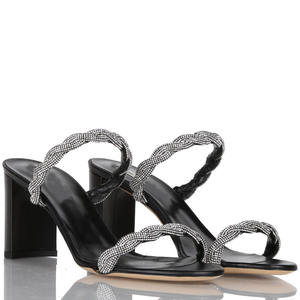 Nouvel arrivage de chaussures à talons hauts pour femmes, <span class=keywords><strong>sandales</strong></span> à bout rond en cristal - Product Image 3