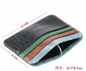 Custom Genuine Leather Credit Card Holder - Minimalist <b>Wallet</b> <b>for</b> <b>Men</b> & Women - Ultra Thin & Travel-Friendly Design - Product Image 4