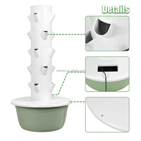 Promotion : Système hydroponique vertical commercial 30L à 12 niveaux et 48 trous pour la production de légumes