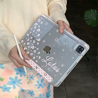 Étui de protection avancé à motif léopard cousu pour tablette Apple iPad 11e/10e génération, support rotatif pour Air 11 pouces