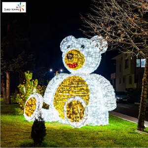 Lumière extérieure LED motif ours, décorations extérieures pour Noël et la Saint-Valentin - Product Image 5