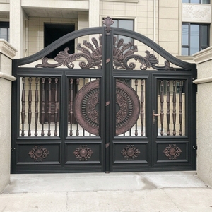 Portail de jardin motorisé en aluminium, ouverture coulissante moderne, gris <span class=keywords><strong>anthracite</strong></span>, sécurisé et personnalisé pour entrée résidentielle - Product Image 3
