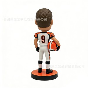 Custom Racing Driver <b>Bobblehead</b> Figurine Resin Craft Decorations Ivory White BHJ-089 - Product Image 2