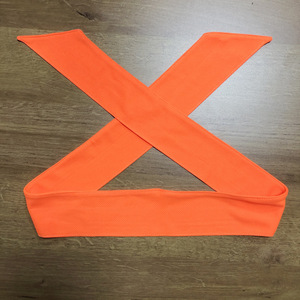 <span class=keywords><strong>Bandeau</strong></span> de sport en maille respirante antidérapante à nouer dans le dos, couleur unie, large, pour le tennis, le fitness, le sport - Product Image 5