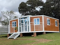 Conteneur d’habitation mobile préfabriqué prêt à l’emploi de 40, 20 ou 30 pieds, maison modulable, villa préfabriquée de 2, 3, 4 ou 5 chambres, habitation portable
