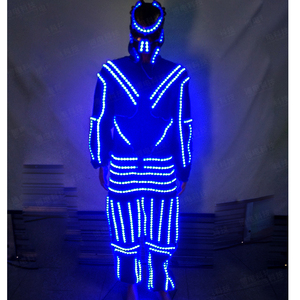 Warcraft <strong>LED</strong> Lighting Costumes Men's <strong>Clothing</strong> Nightclub bar Costume Monster Laser Dance <strong>Clothing</strong> - Product Image 2