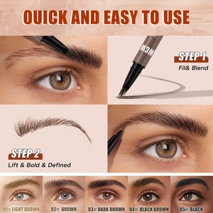 Stylo à sourcils liquide naturel Microblading crayon à sourcils sourcils imperméable à l'eau sourcils naturels durent toute la journée pour les femmes filles maquillage - Product Image 5