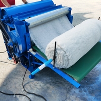 Machine à carder la laine et le coton semi-automatique, machine électrique commerciale pour le traitement des édredons à faible consommation d'énergie