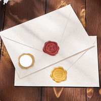 Série Nouvel An 2026, autocollants pour enveloppes en verre avec logo imprimé, cire à fondre ronde, peinture au feu, utilisation au bureau, vente en gros d'usine