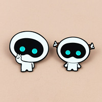 Broche personnalisée chinoise plaquée couleur, badge de marque, logo d'entreprise, lettres dorées, épingles en métal émaillé pour vêtements