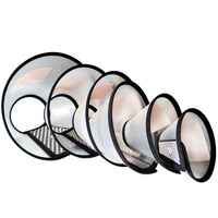 Collier anti-léchage Elizabeth Circle pour animaux de compagnie, collier anti-griffures et anti-morsures pour chats et chiens après une opération, anneau de cou transparent à bords doux, réglable