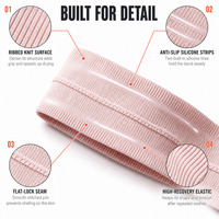 Bandeau de sport antidérapant personnalisé avec logo, en silicone, absorbant la transpiration, élastique, pour yoga et gym, vente en gros
