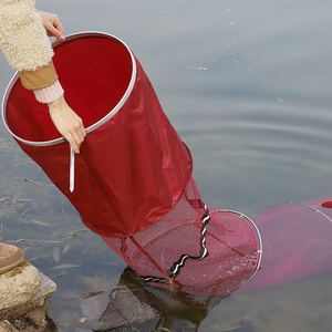 Filet de pêche en maille, revêtement en acier inoxydable, Double anneau de protection pour empêcher le matériel de poisson suspendu - Product Image 2