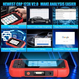 Start Crp 123X4 Systeem Auto Obd2 Scanner Voor Auto Check Motor/Sas/Gasklep Reset/Abs/Srs Met Autovin Service - Product Image 4