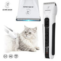 Accessoires pour tondeuse à poils pour animaux SiMAiSHEN-D10-D, tondeuse à poils pour chien sans fil professionnelle, lame incurvée en acier inoxydable, recharge USB