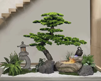 Nouveau Sapin Artificiel en Soie Réaliste avec Tronc à Fleurs, 0,8m-2m, Taille Personnalisable, Longue Durée, pour Extérieur et Noël