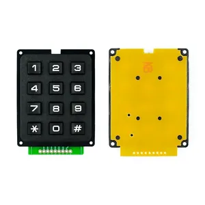 Commutateur à matrice <span class=keywords><strong>3</strong></span>*4 4*4 Clavier Module de clavier en plastique ABS 4x4 3x4 12 16 touches Bouton Membrane Switch DIY Kit pour <span class=keywords><strong>Arduino</strong></span> - Product Image 5