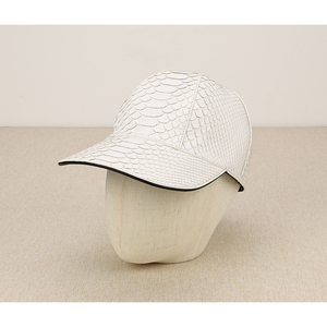 ZENOS Luxury Custom Python Skin Baseball Cap <b>Waterproof</b> Sports Golf Travel <b>Hat</b> with Silver Copper Buckle - Product Image 5