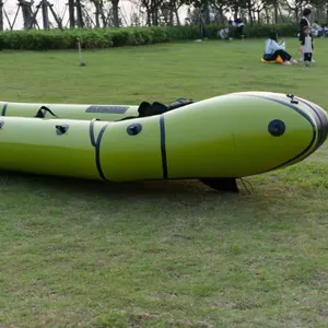 Superlight Adventure Best seller barche a remi gialle galleggianti leggero gonfiabile Packraft Boat Kayak canoa fornitore in vendita